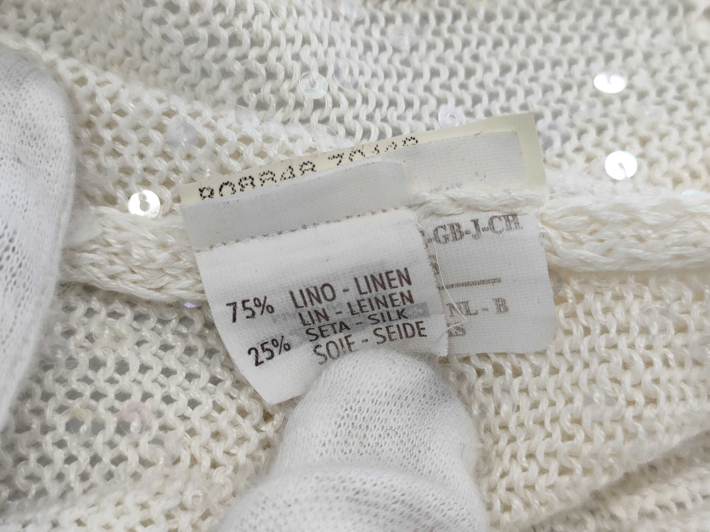 Brunello Cucinelli Long Sequin Cardigan, Size S