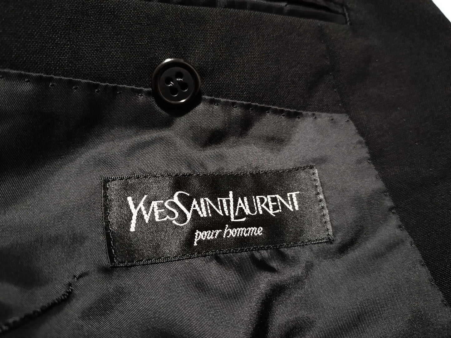 Yves Saint Laurent Double-breasted Set, Black, Other Apparel