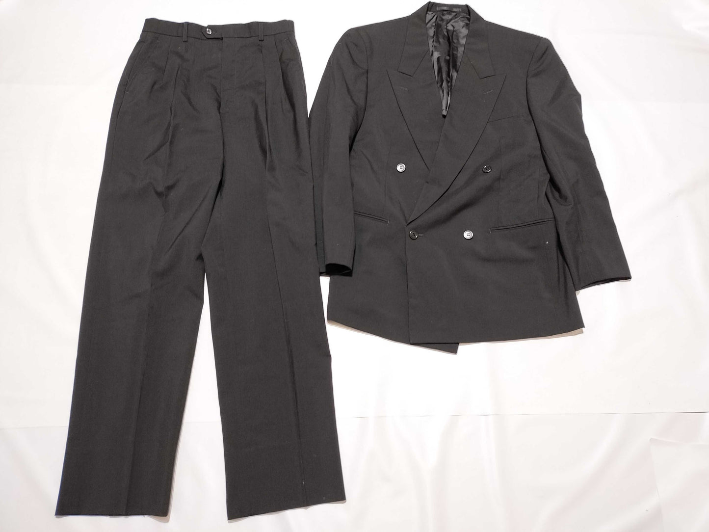 Yves Saint Laurent Double-breasted Set, Black, Other Apparel