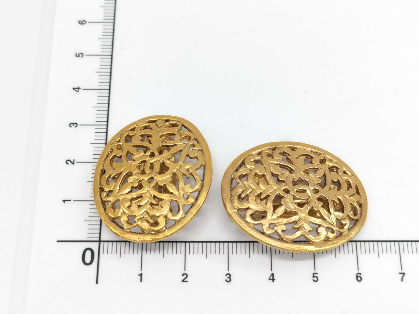 CHANEL Coco Mark Oval 26 Earrings