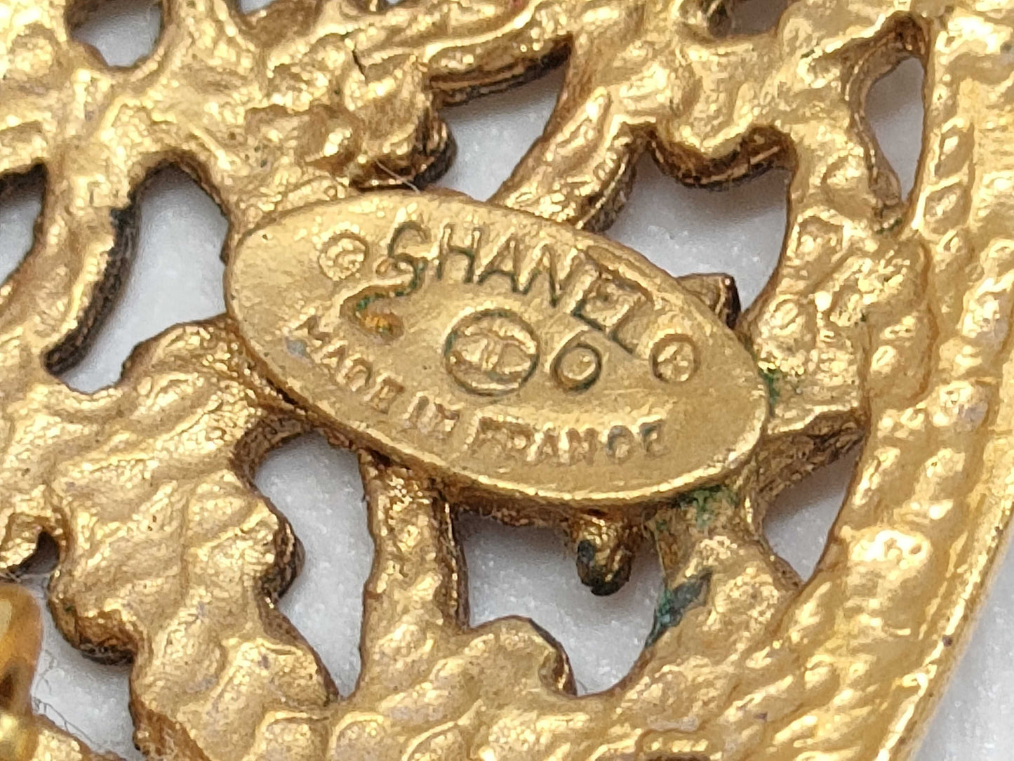 CHANEL Coco Mark Oval 26 Earrings