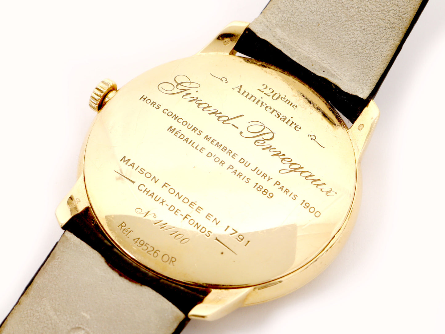GIRARD PERREGAUX 220th Anniversary Model 49526 14/100 Automatic K18 Men's Watch