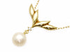 MIKIMOTO Pearl Diameter Approx. 7.6mm Diamond 18K Gold 3.1g Necklace