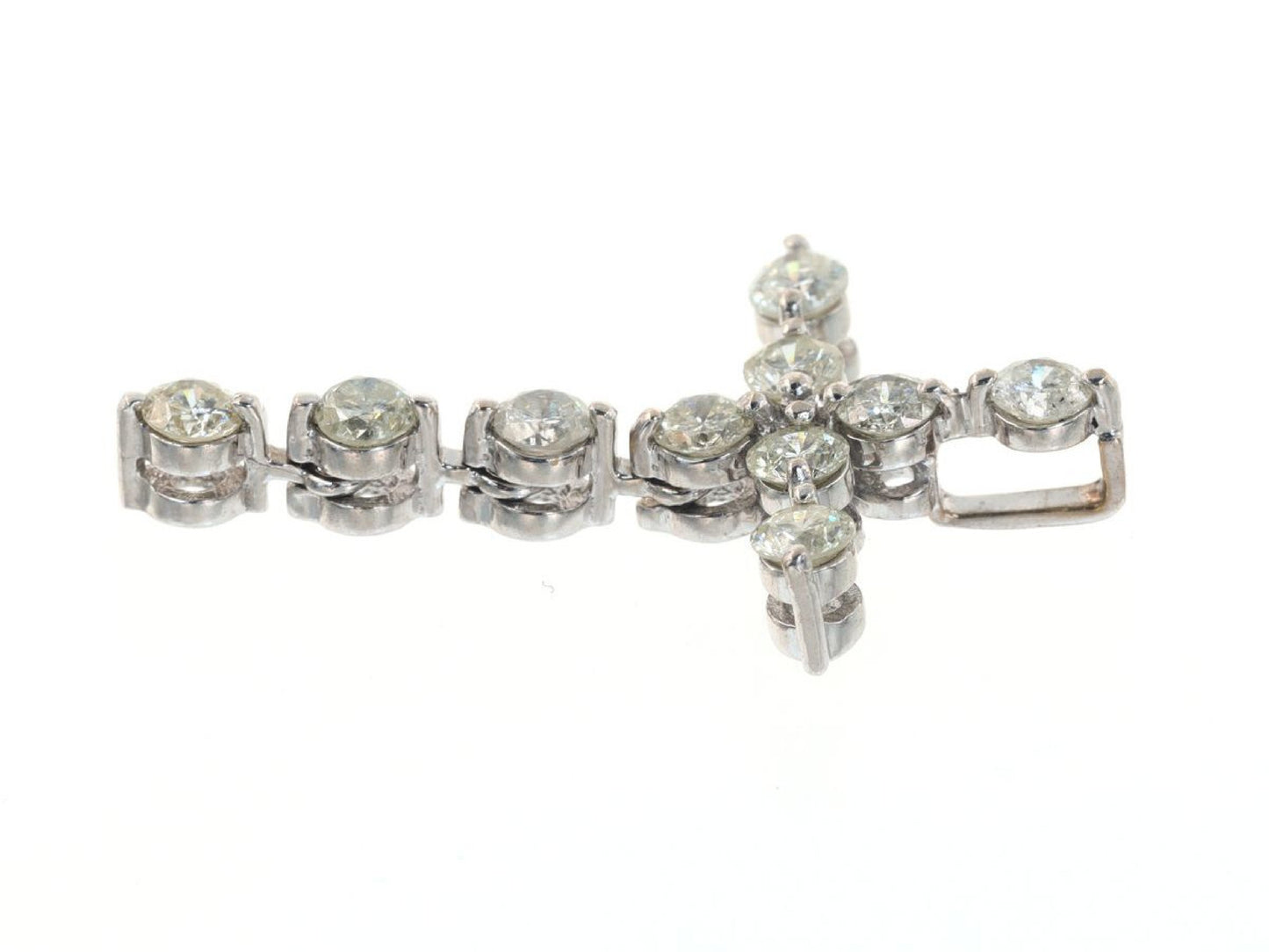 D1.00ct 2.5g K18WG Pendant Top