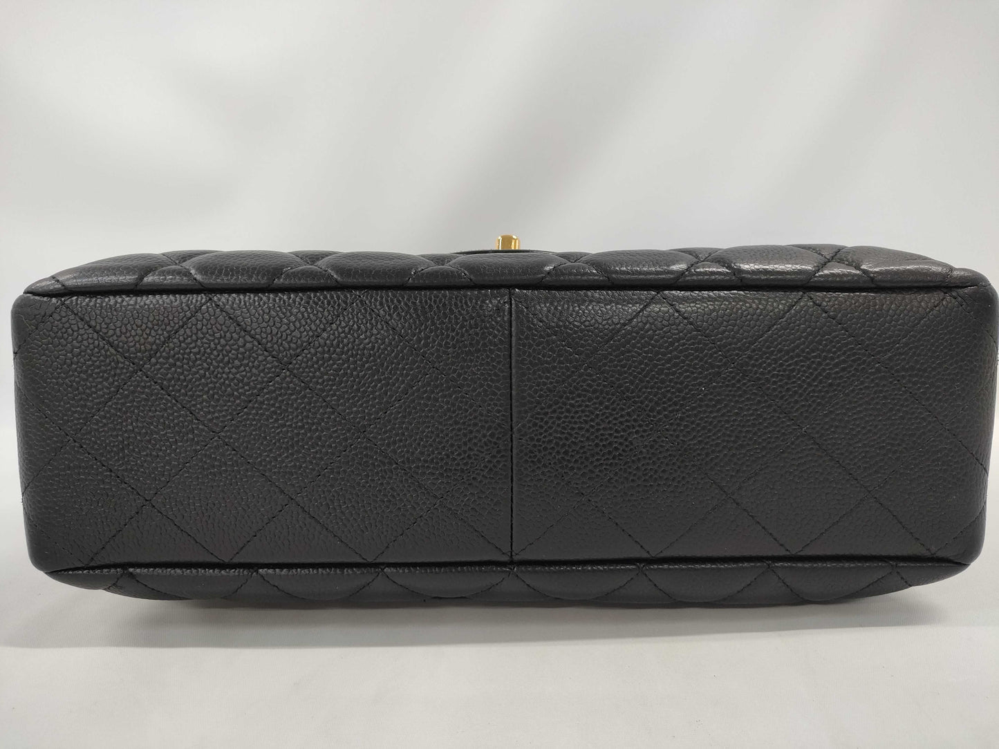 CHANEL Caviar Skin Matelasse Jumbo Shoulder Bag