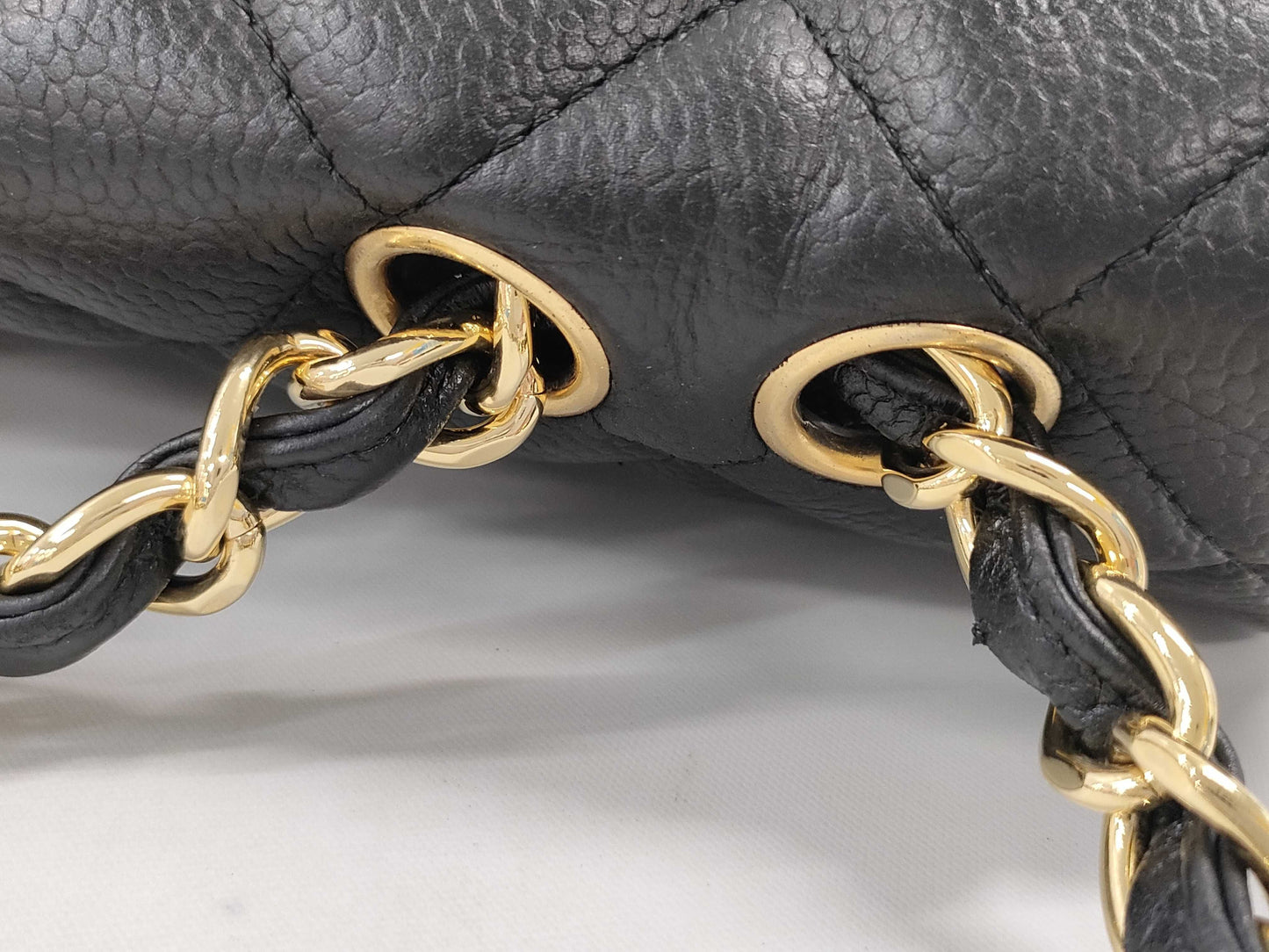 CHANEL Caviar Skin Matelasse Jumbo Shoulder Bag