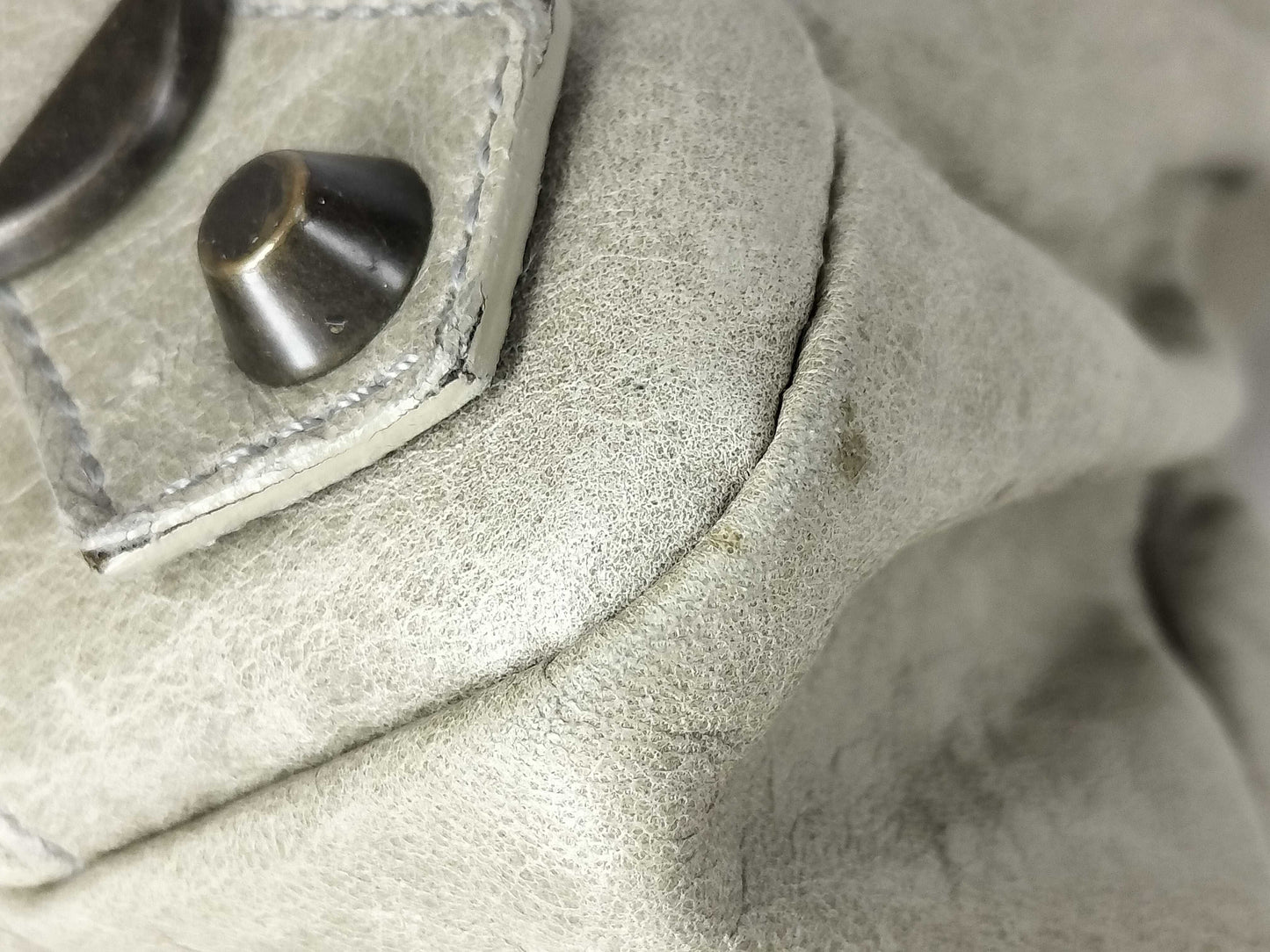 BALENCIAGA The First Balenciaga The First Gray Handbag