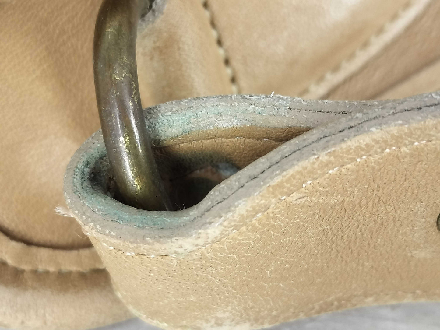 COACH shoulder bag in beige leather