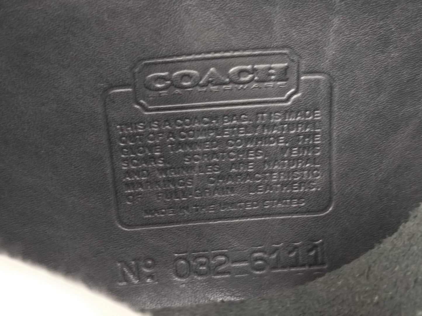 COACH 2-Way Leather Black Shoulder Bag