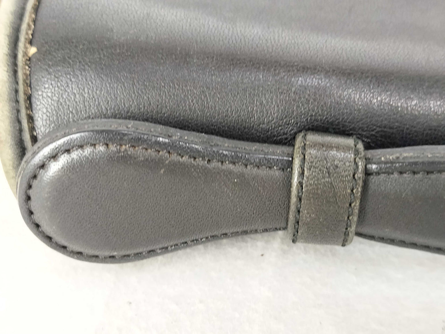 COACH 2-Way Leather Black Shoulder Bag