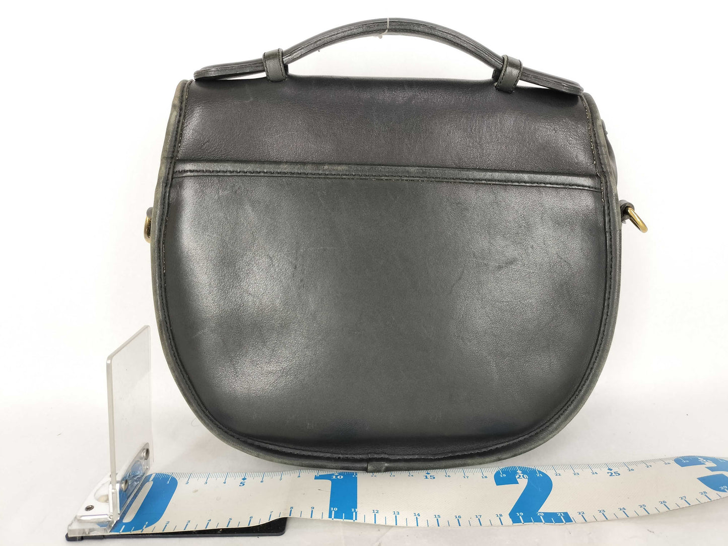 COACH 2-Way Leather Black Shoulder Bag