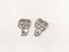 Dior Christian Dior CD Logo Rhinestone Clair D Lune Earrings