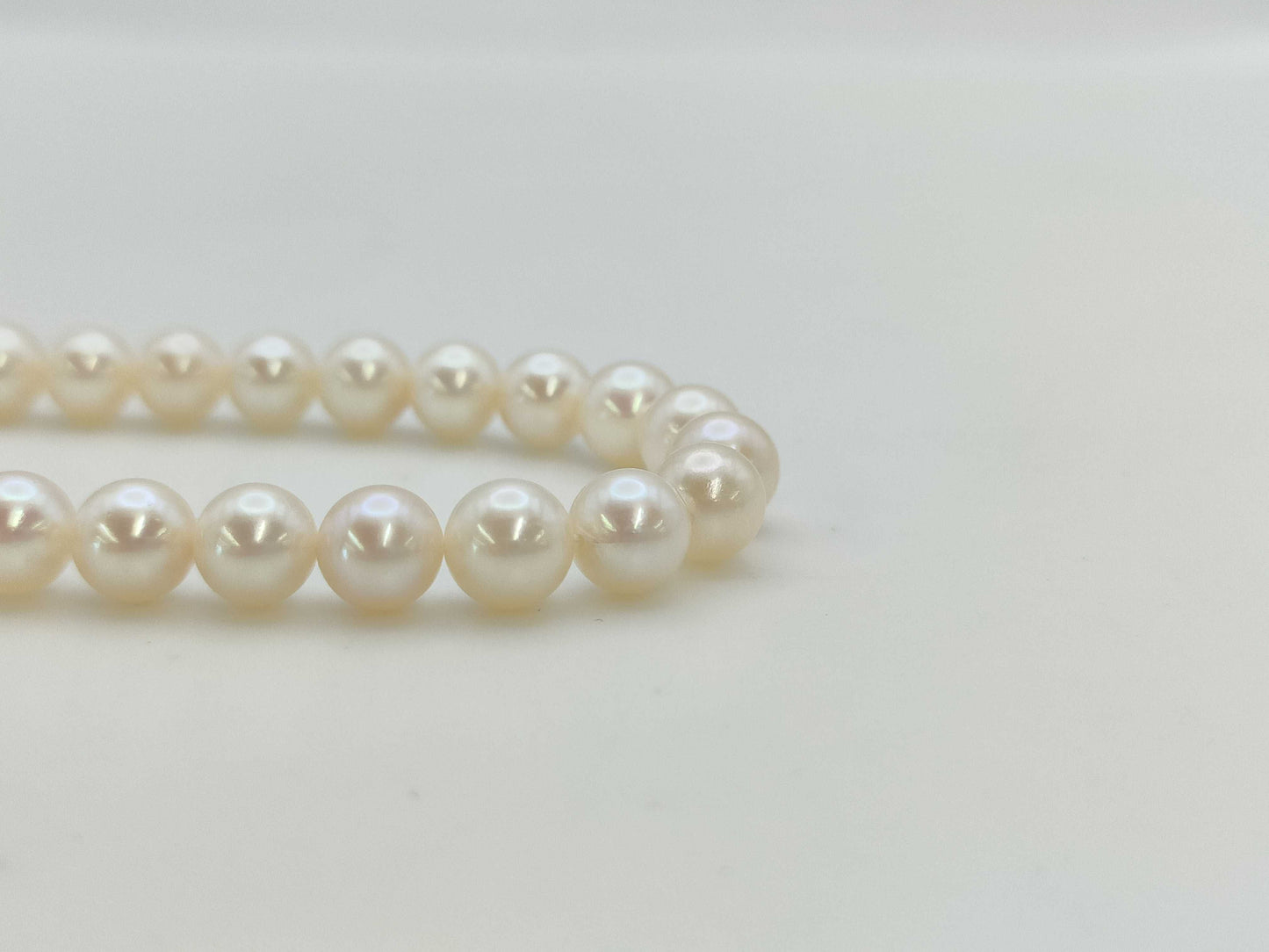 Pearl diameter approximately 6.5-6.9mm, Sterling Silver, 28.1g, Necklace