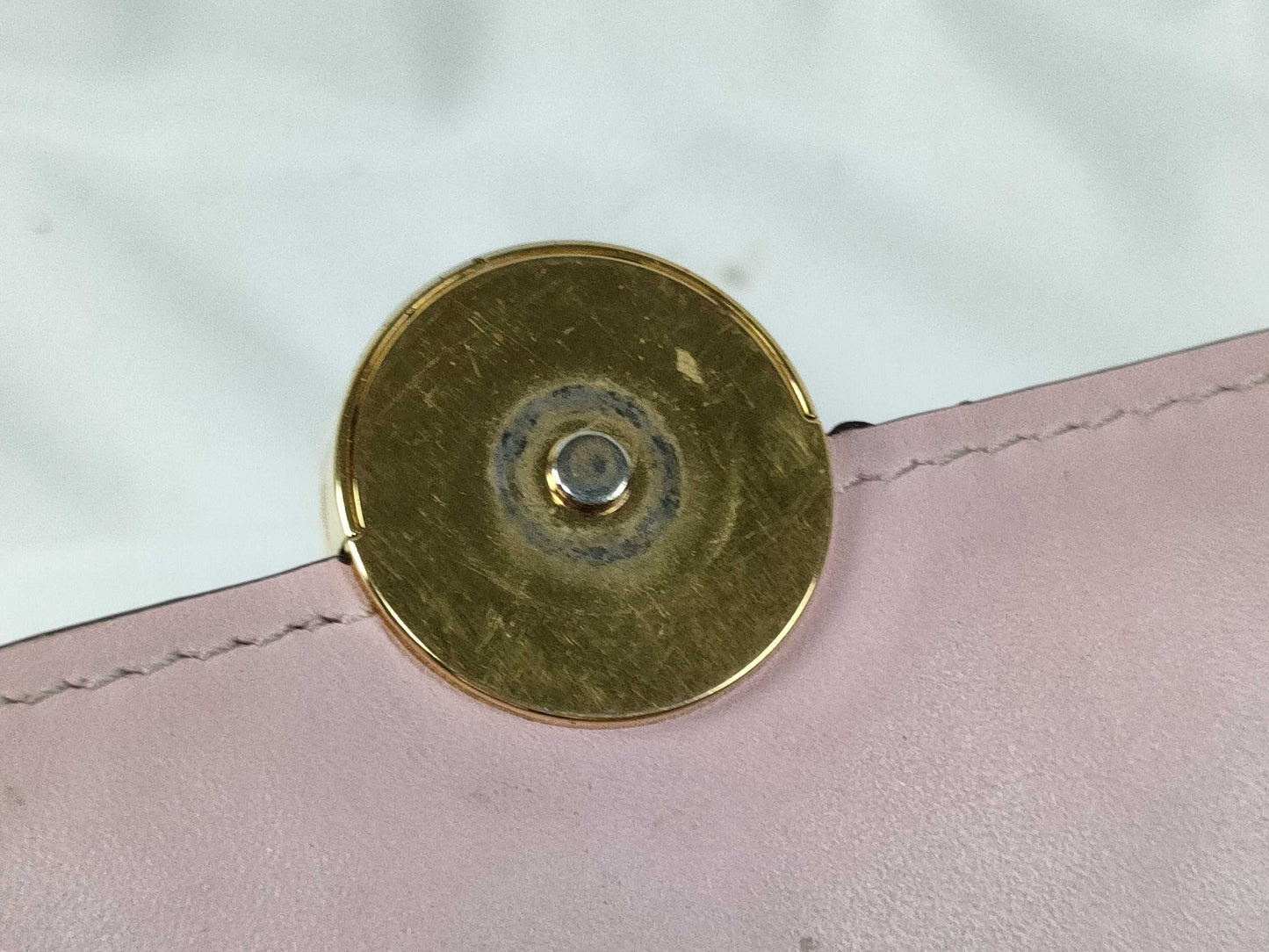 LOUIS VUITTON RFID Verified S N 4199 Monogram Louis Vuitton Monogram Portefeuille Flore Chain Rose Ballerine Shoulder Bag