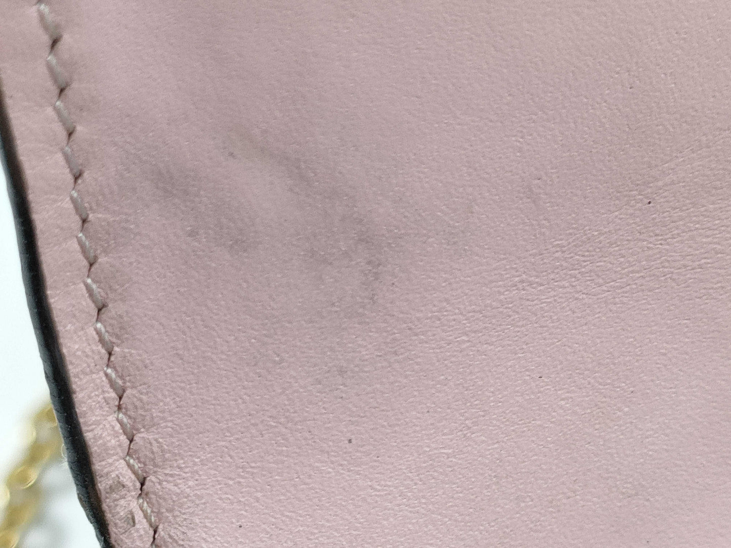 LOUIS VUITTON RFID Verified S N 4199 Monogram Louis Vuitton Monogram Portefeuille Flore Chain Rose Ballerine Shoulder Bag