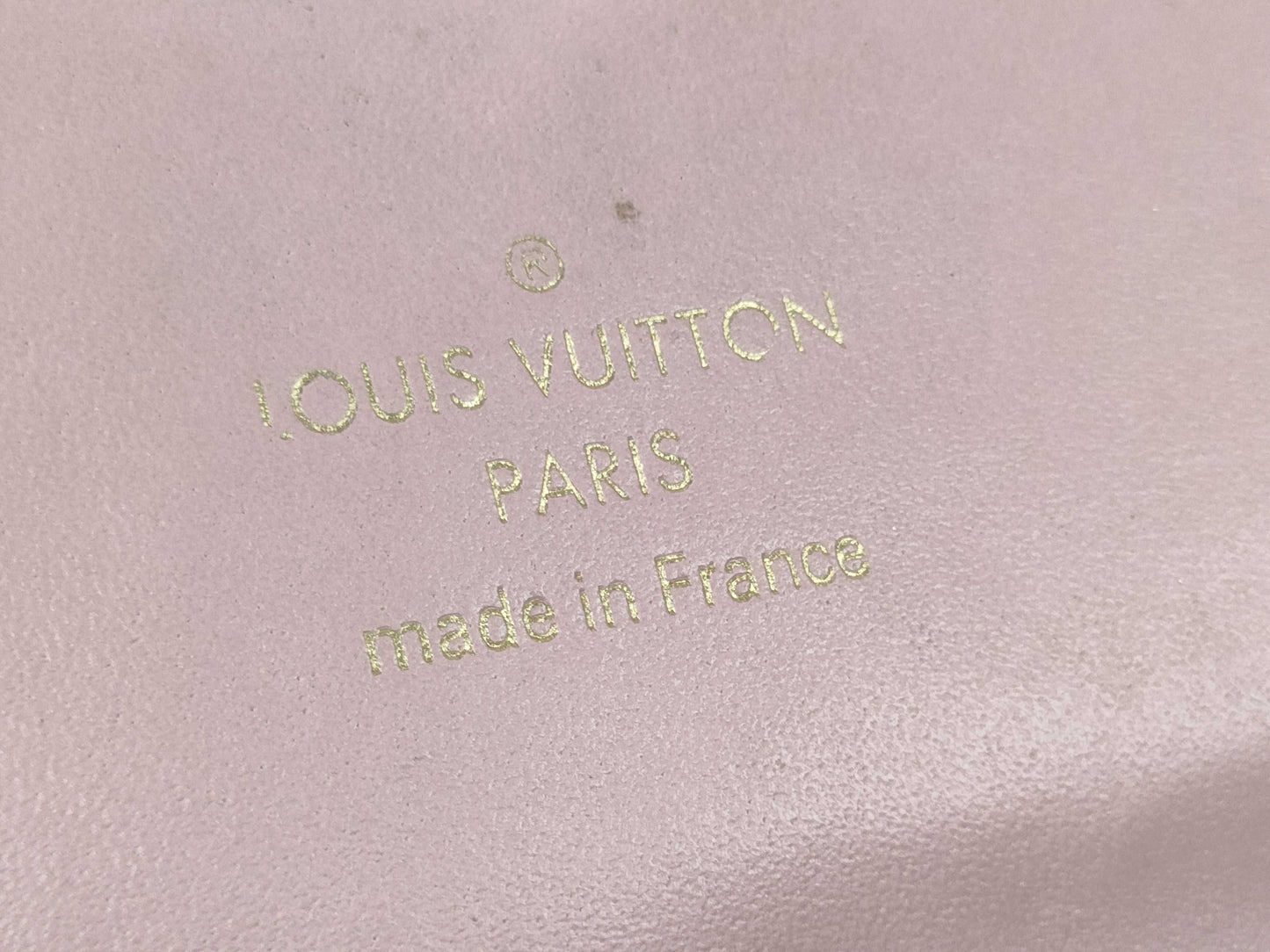 LOUIS VUITTON RFID Verified S N 4199 Monogram Louis Vuitton Monogram Portefeuille Flore Chain Rose Ballerine Shoulder Bag
