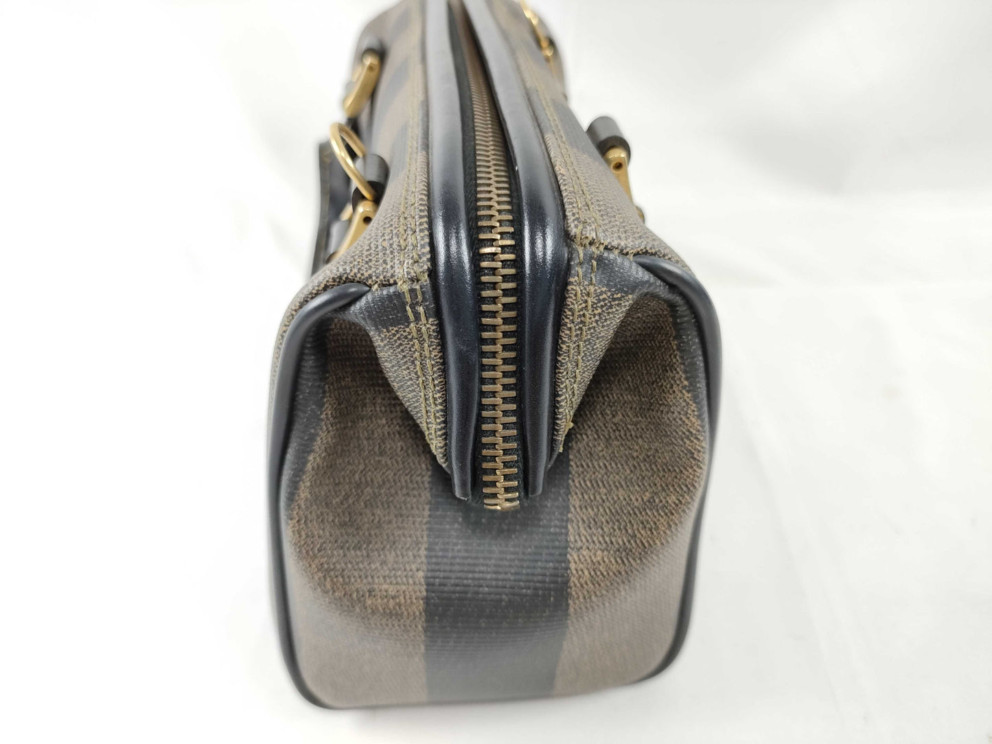 FENDI Pecan Monogram Boston Small Handbag