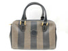 FENDI Pecan Monogram Boston Small Handbag