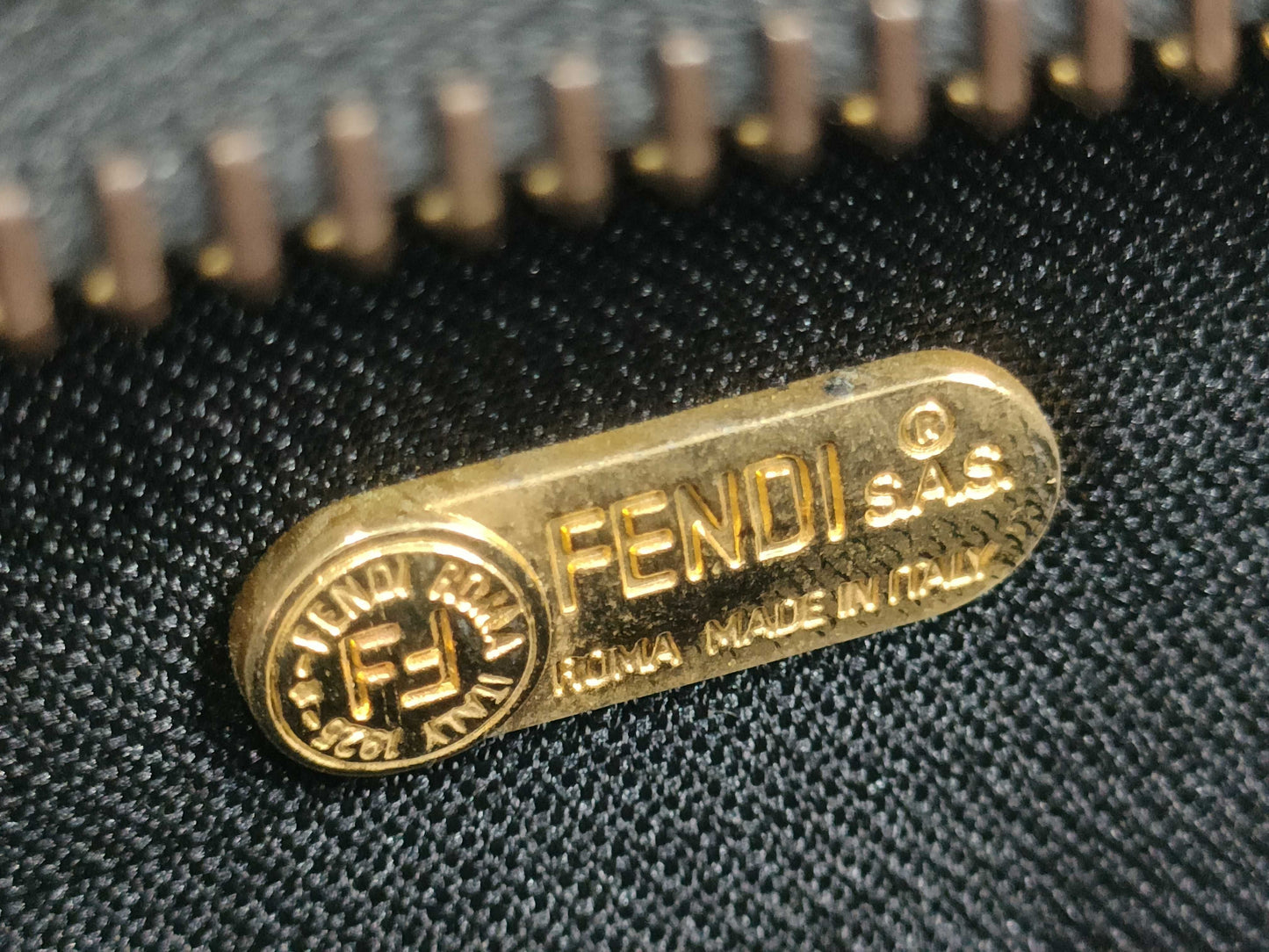 FENDI Pecan Monogram Boston Small Handbag