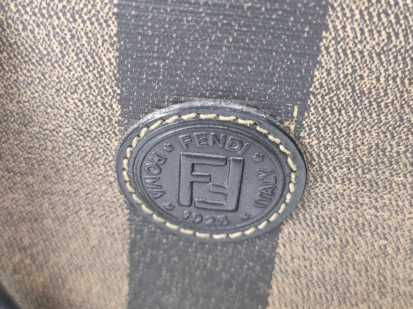 FENDI Pecan Monogram Boston Small Handbag