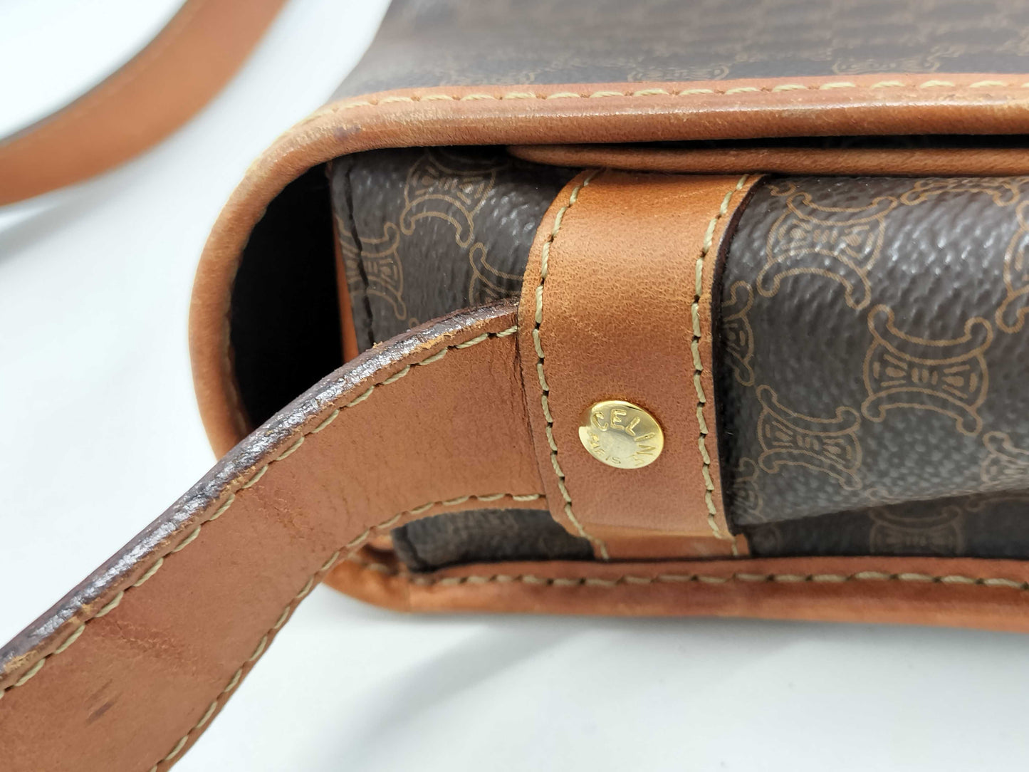 CELINE Macadam Shoulder Bag