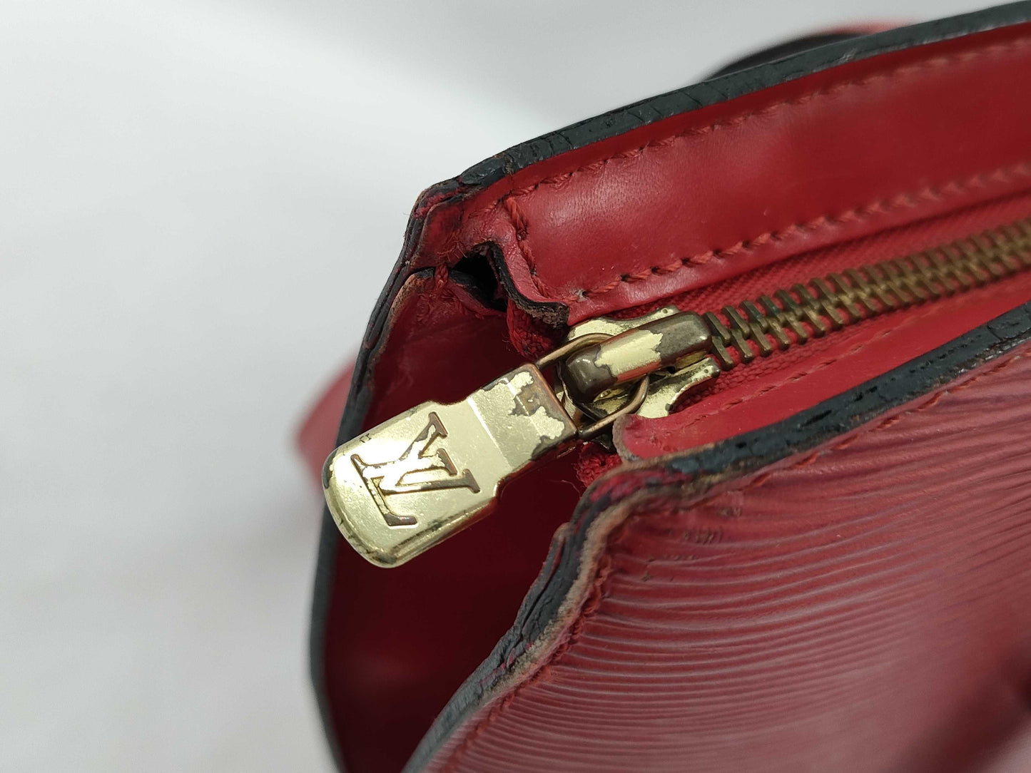LOUIS VUITTON Epi Saint-Jacques Tote Bag Red Bag