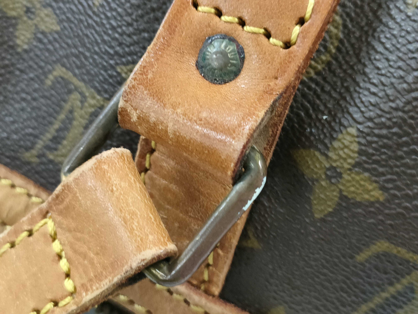 LOUIS VUITTON Monogram Sax Souple Boston Bag