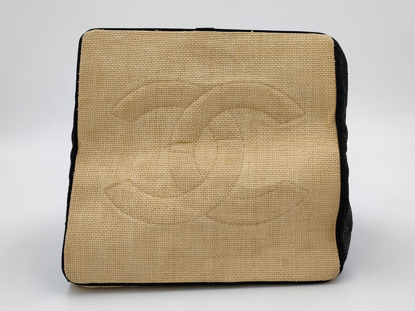 CHANEL Straw Shoulder Bag