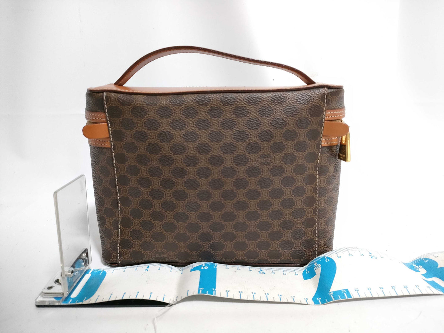CELINE Macadam Vanity Handbag Vanity Bag