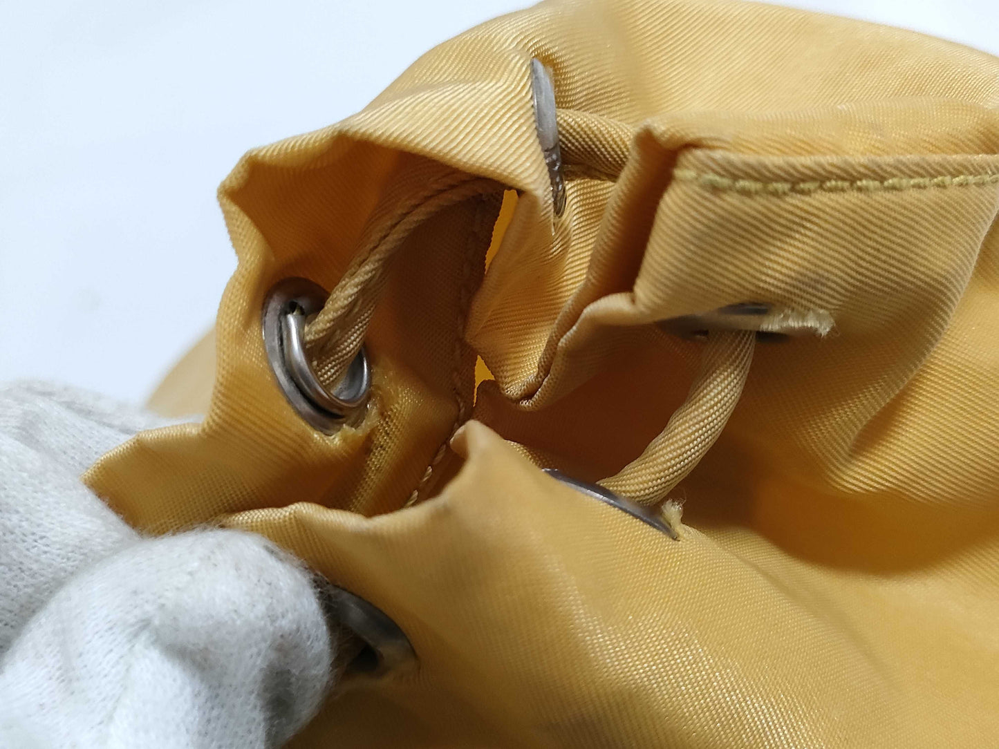 PRADA Nylon Prada Saffiano Drawstring Bag Pouch