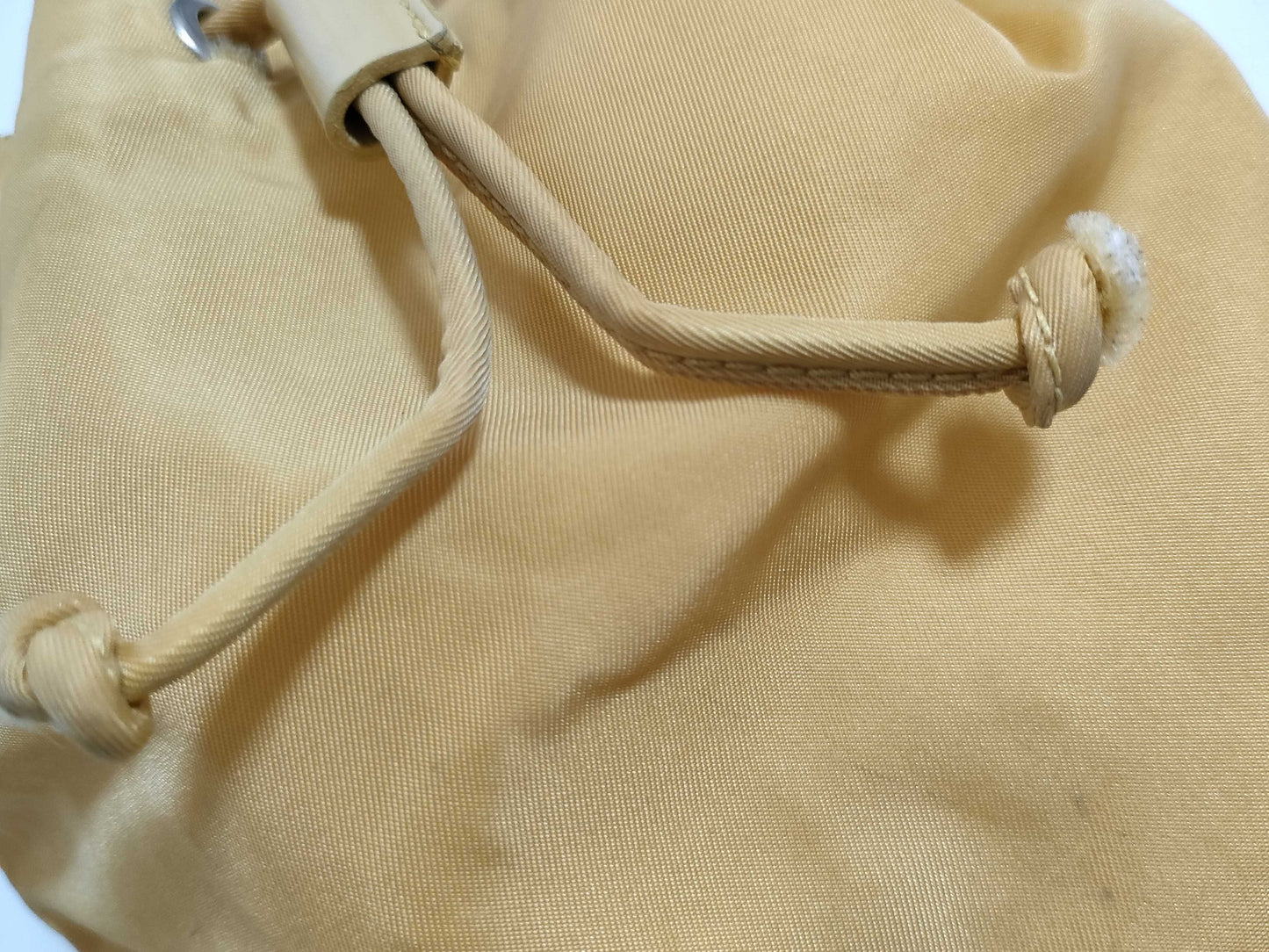 PRADA Nylon Prada Saffiano Drawstring Bag Pouch