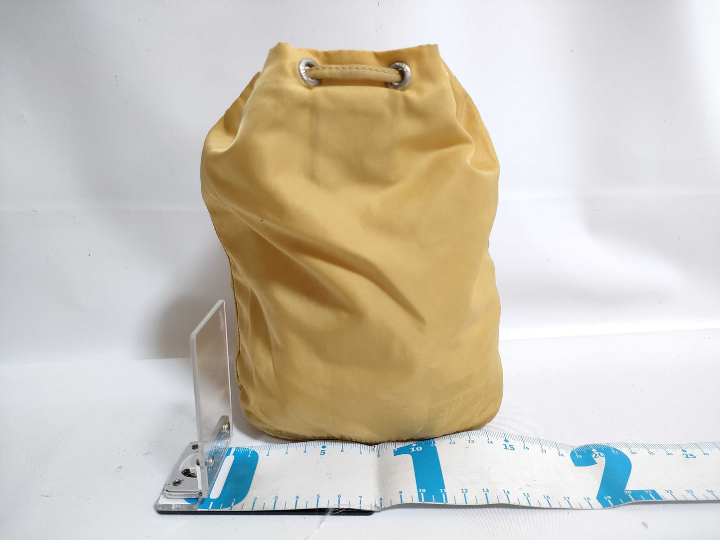 PRADA Nylon Prada Saffiano Drawstring Bag Pouch