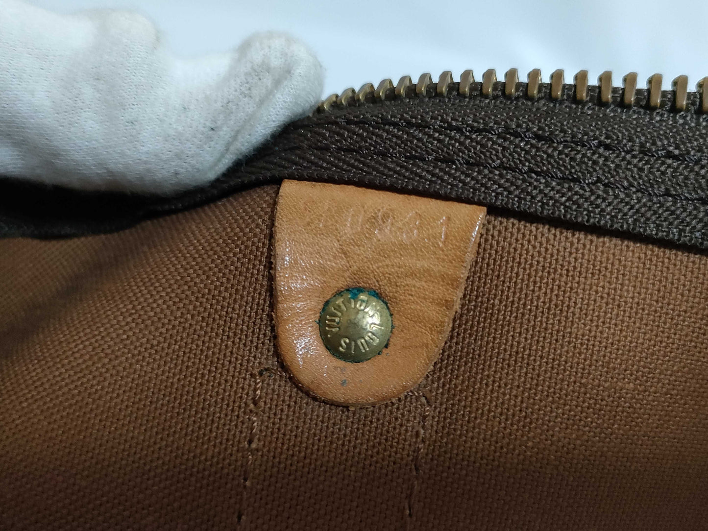 LOUIS VUITTON RFID Unverified Monogram Louis Vuitton Monogram Keepall 45 Boston Bag M41428/SP0931