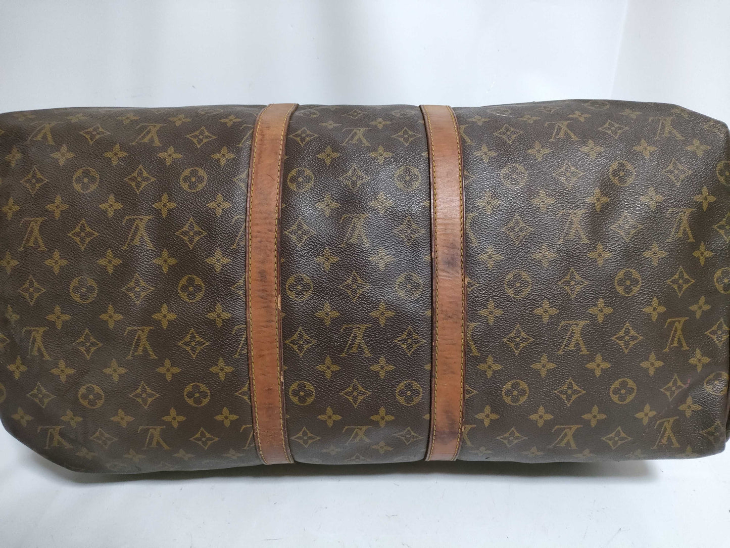 LOUIS VUITTON RFID Unverified Monogram Louis Vuitton Keepall 55 Boston Bag M41424/SA