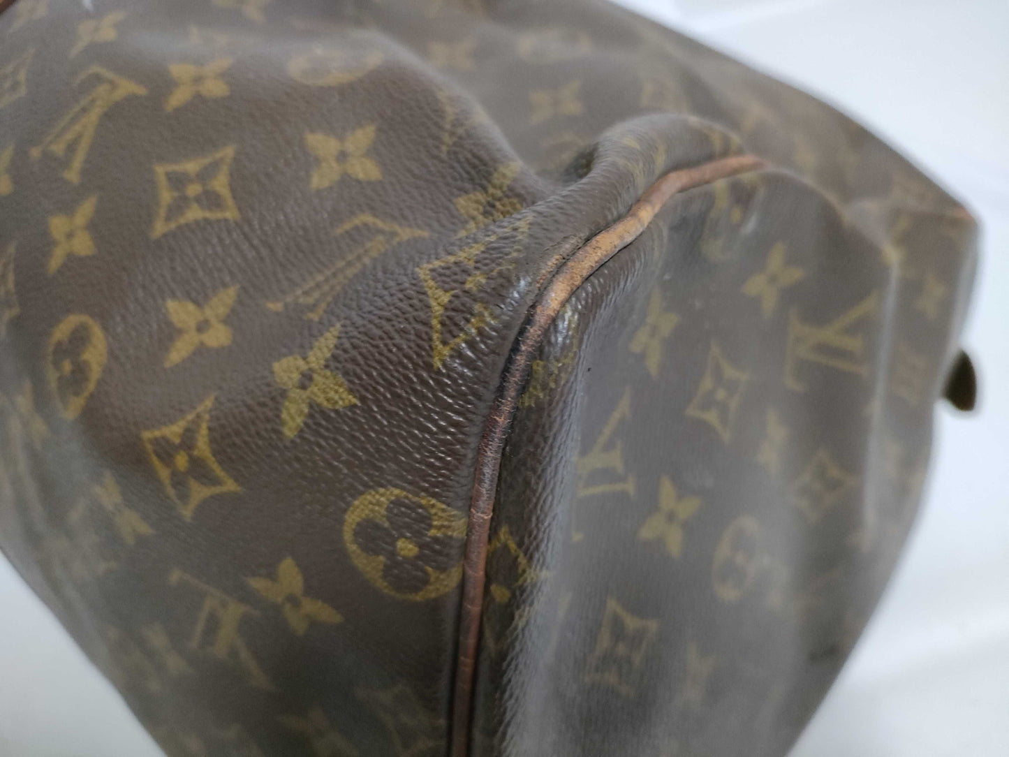 LOUIS VUITTON RFID Unverified Monogram Louis Vuitton Keepall 55 Boston Bag M41424/SA