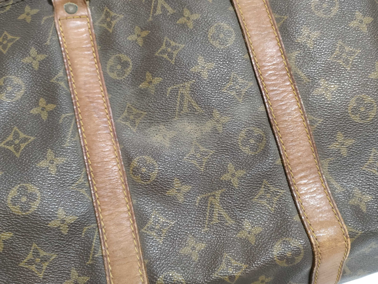 LOUIS VUITTON RFID Unverified Monogram Louis Vuitton Keepall 55 Boston Bag M41424/SA
