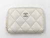 CHANEL Coco Mark Caviar Skin Coin Case Card Case Wallet Sticker Wallet