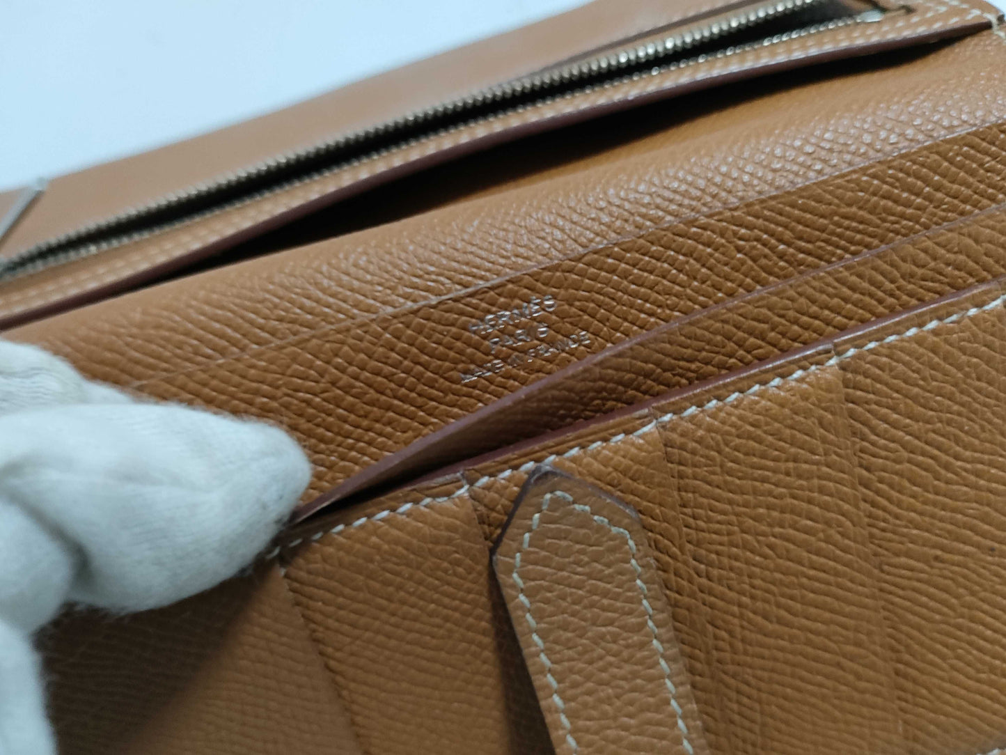 HERMES X Bearn Hermes Bearn Wallet X Stamp Box Wallet