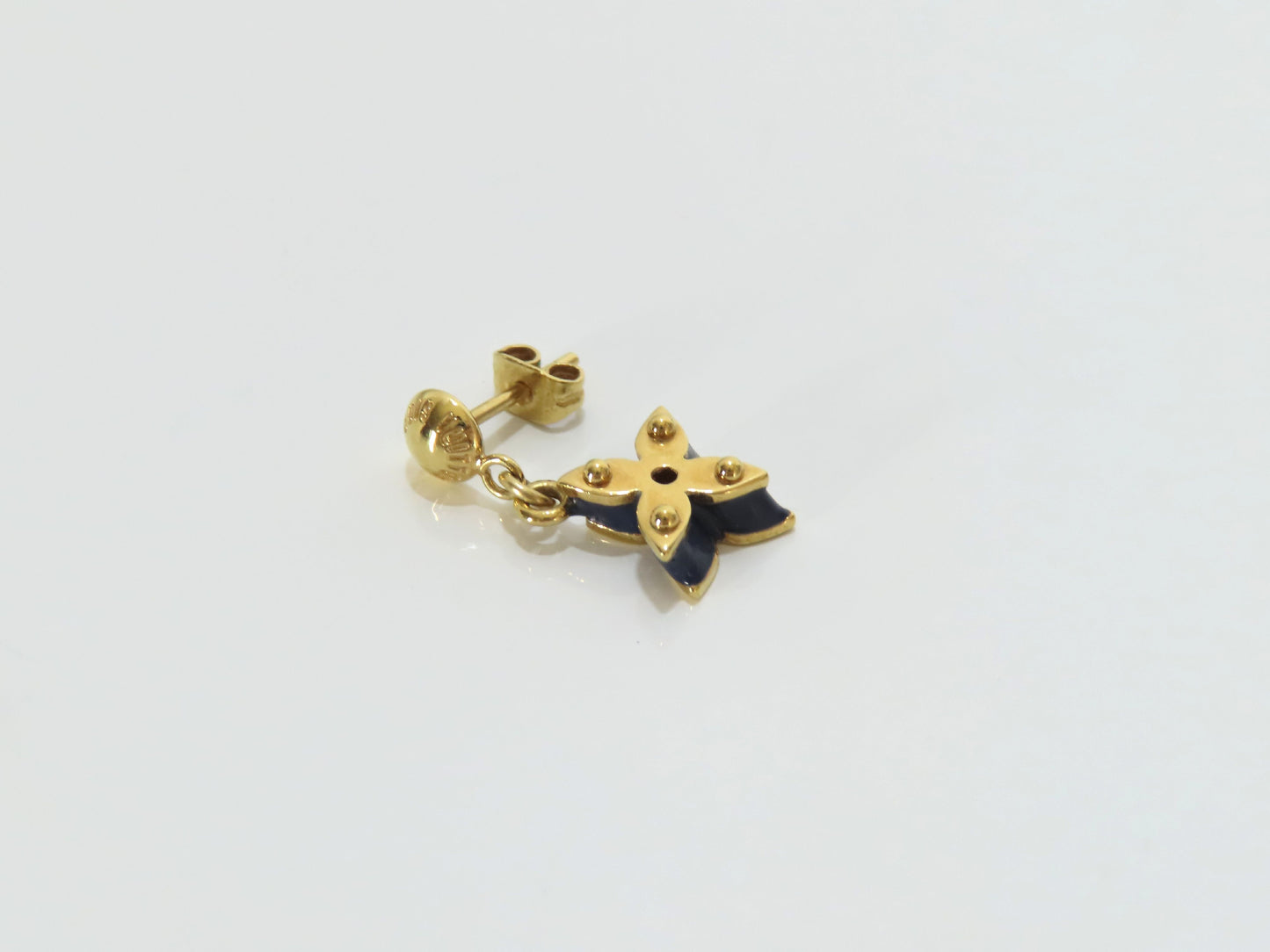 LOUIS VUITTON Louis Vuitton Monogram Flower Earrings LE1100
