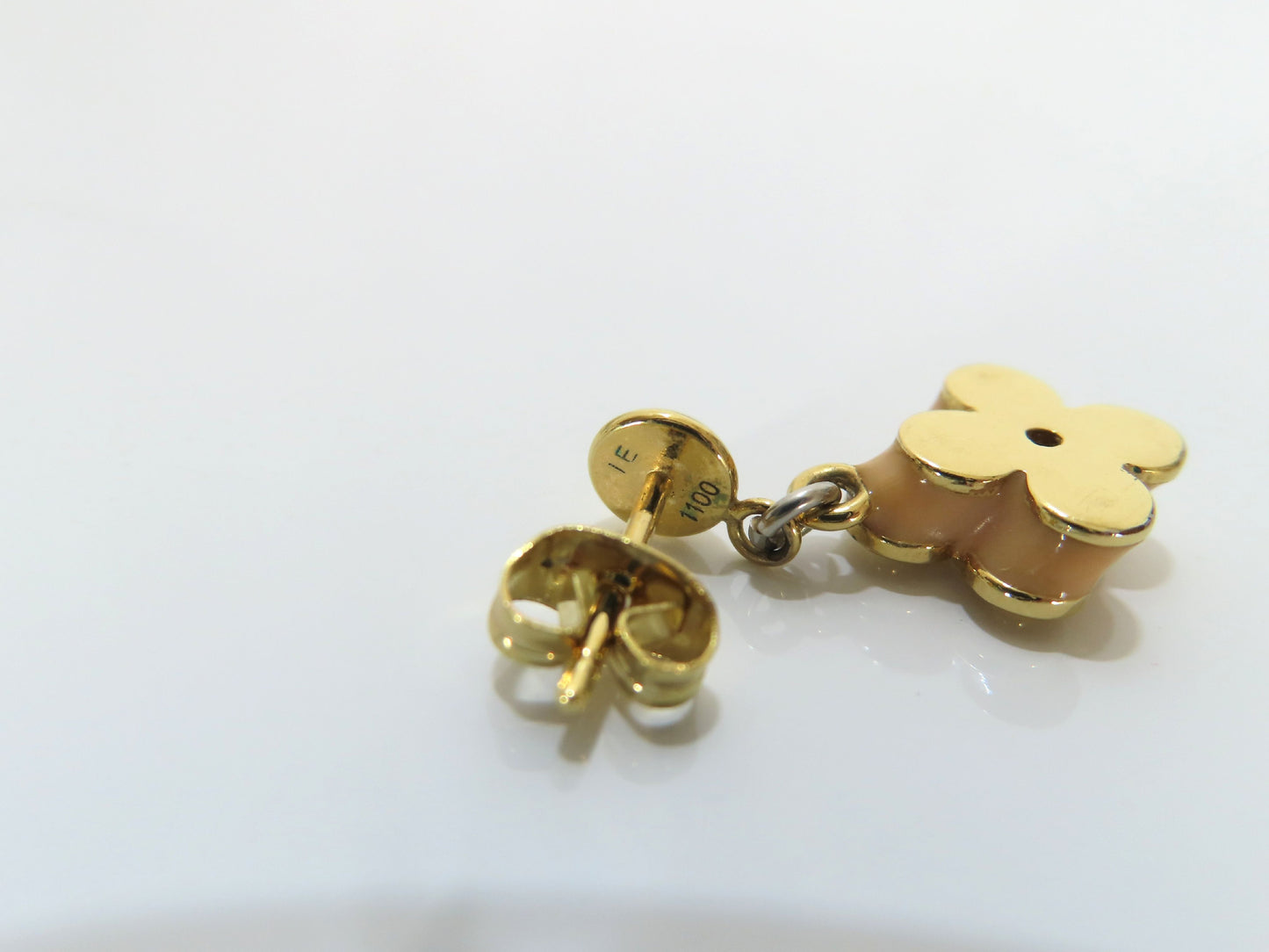 LOUIS VUITTON Louis Vuitton Monogram Flower Earrings LE1100