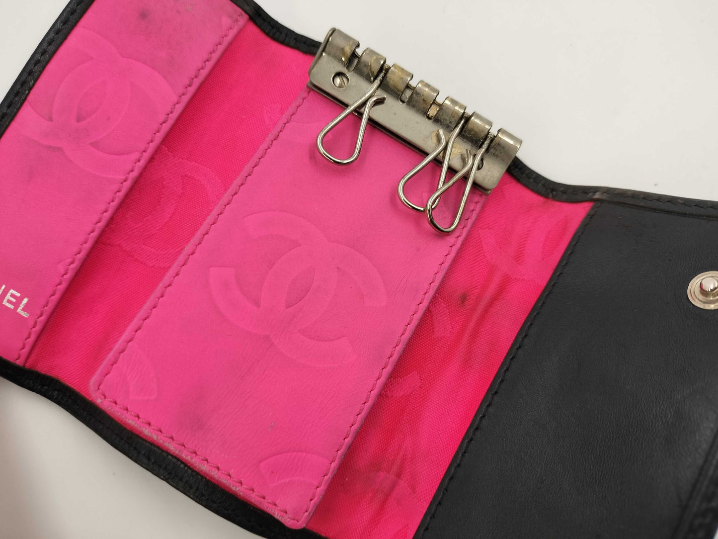 CHANEL Coco Mark Cambon Key Case with 3 Missing Stickers
