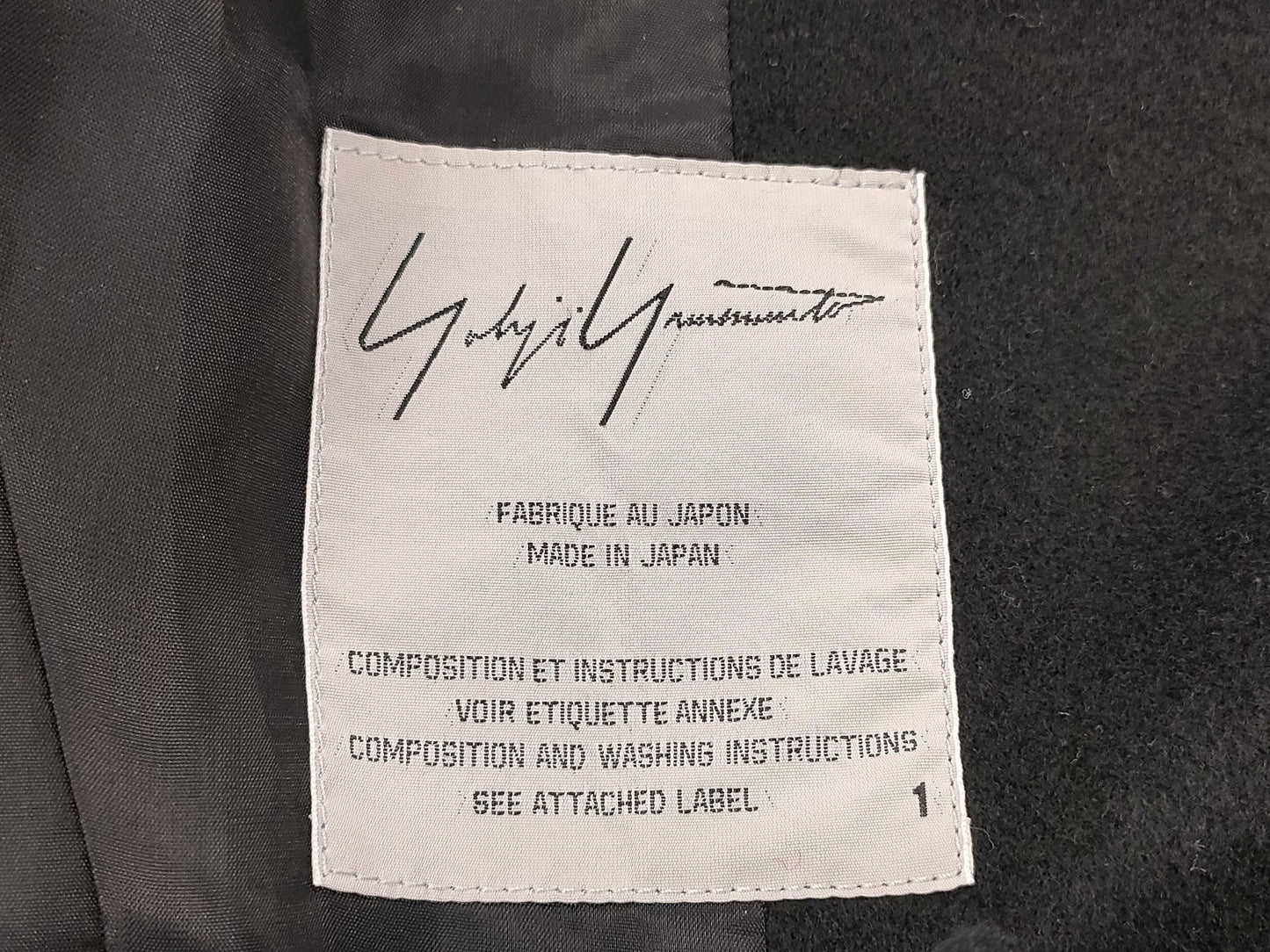 Yohji Yamamoto Coat #1 Coat