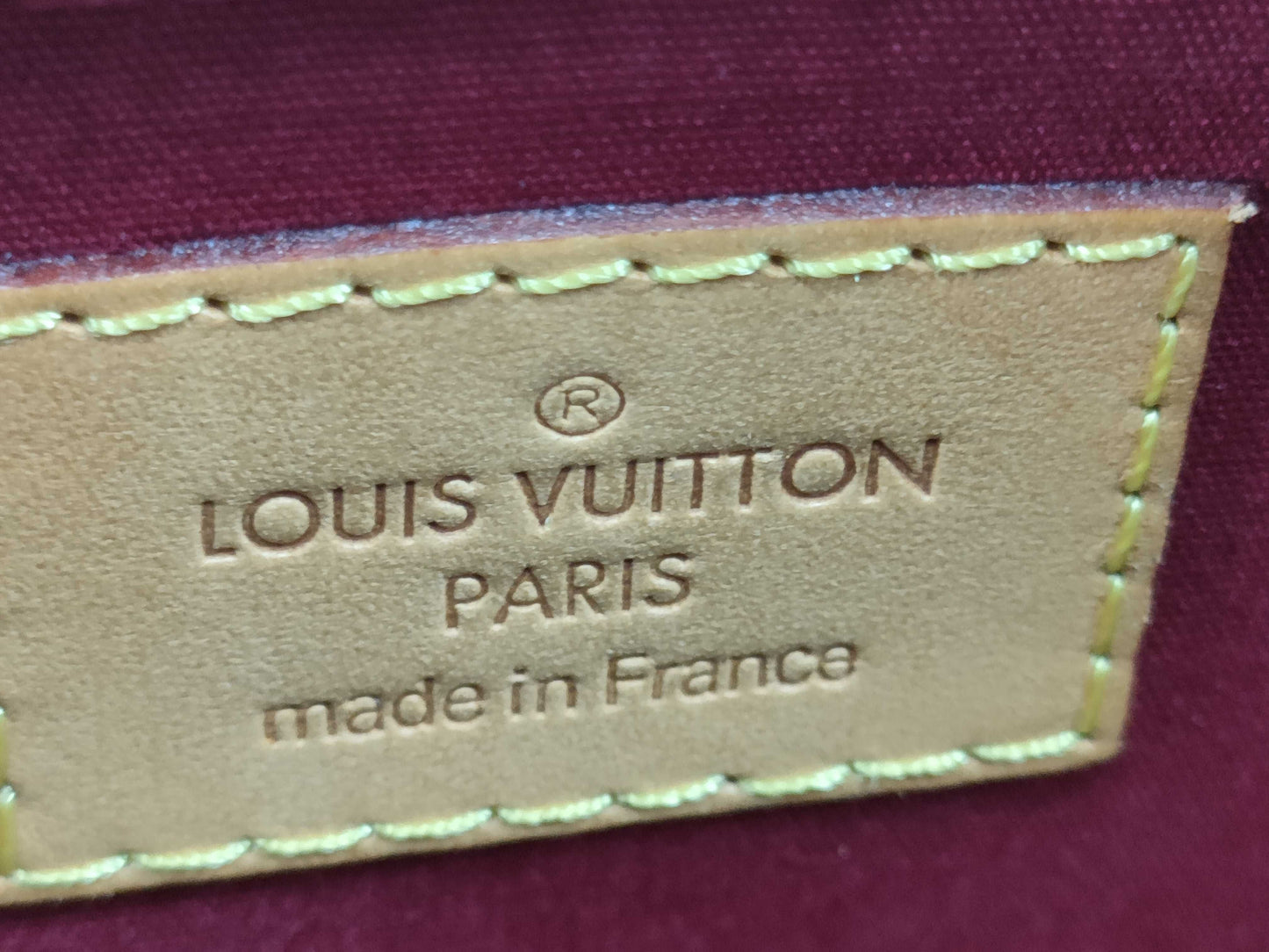 LOUIS VUITTON RFID Verified AA1104 Vernis LOUIS VUITTON Alma BB Handbag