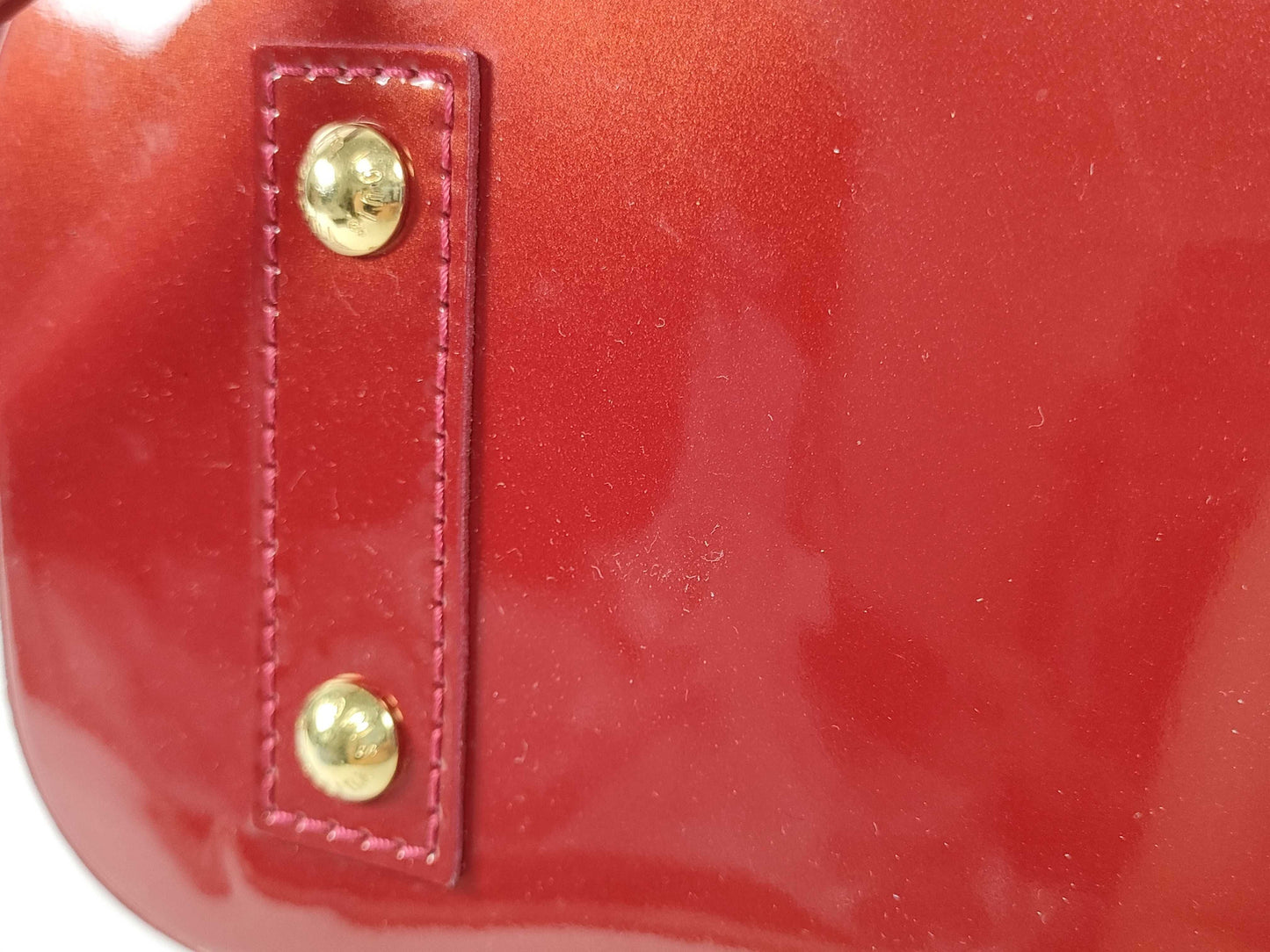 LOUIS VUITTON RFID Verified AA1104 Vernis LOUIS VUITTON Alma BB Handbag