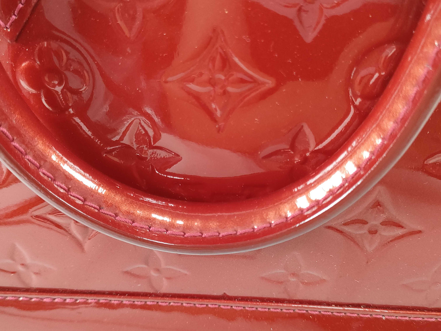 LOUIS VUITTON RFID Verified AA1104 Vernis LOUIS VUITTON Alma BB Handbag