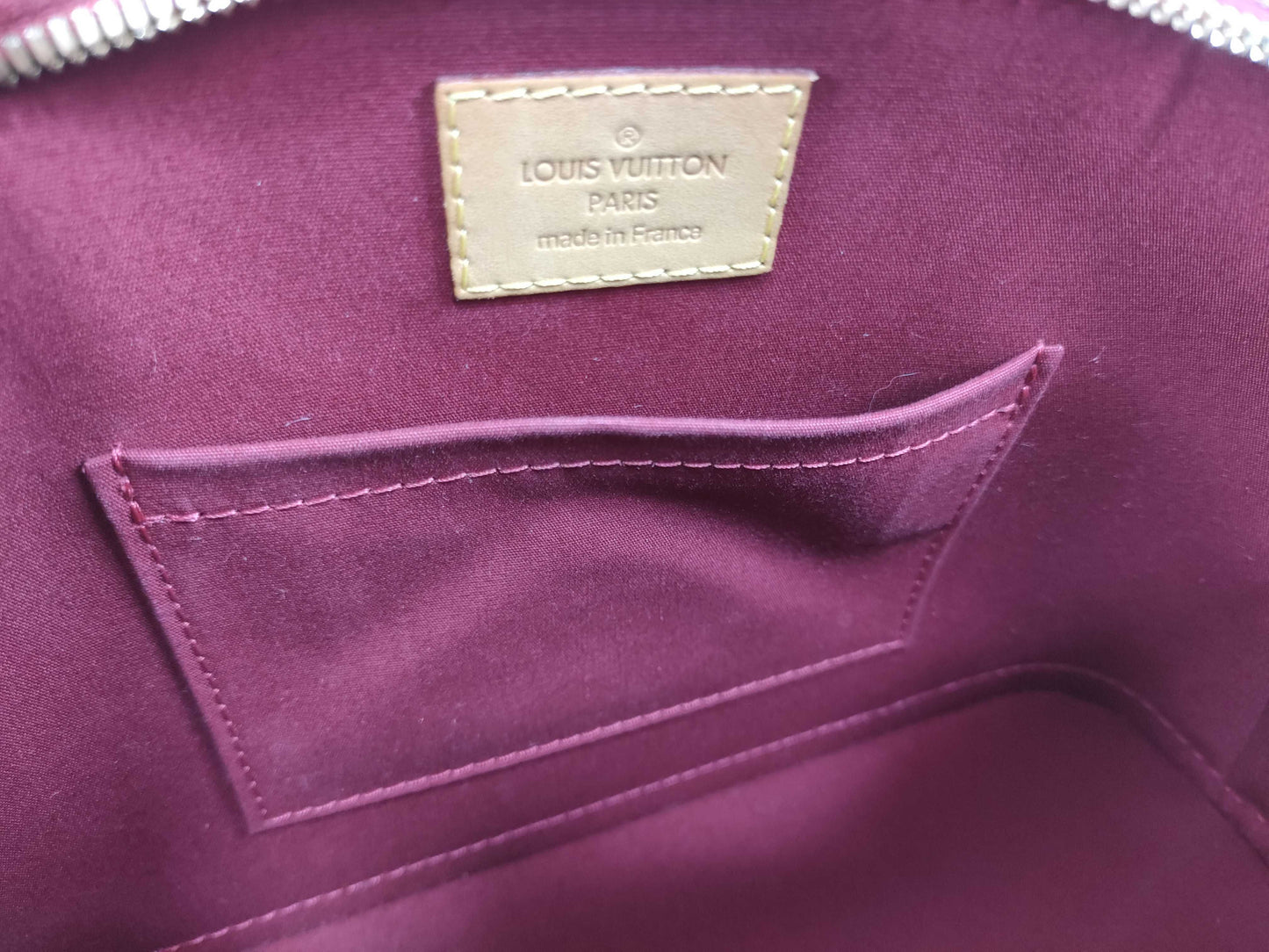 LOUIS VUITTON RFID Verified AA1104 Vernis LOUIS VUITTON Alma BB Handbag