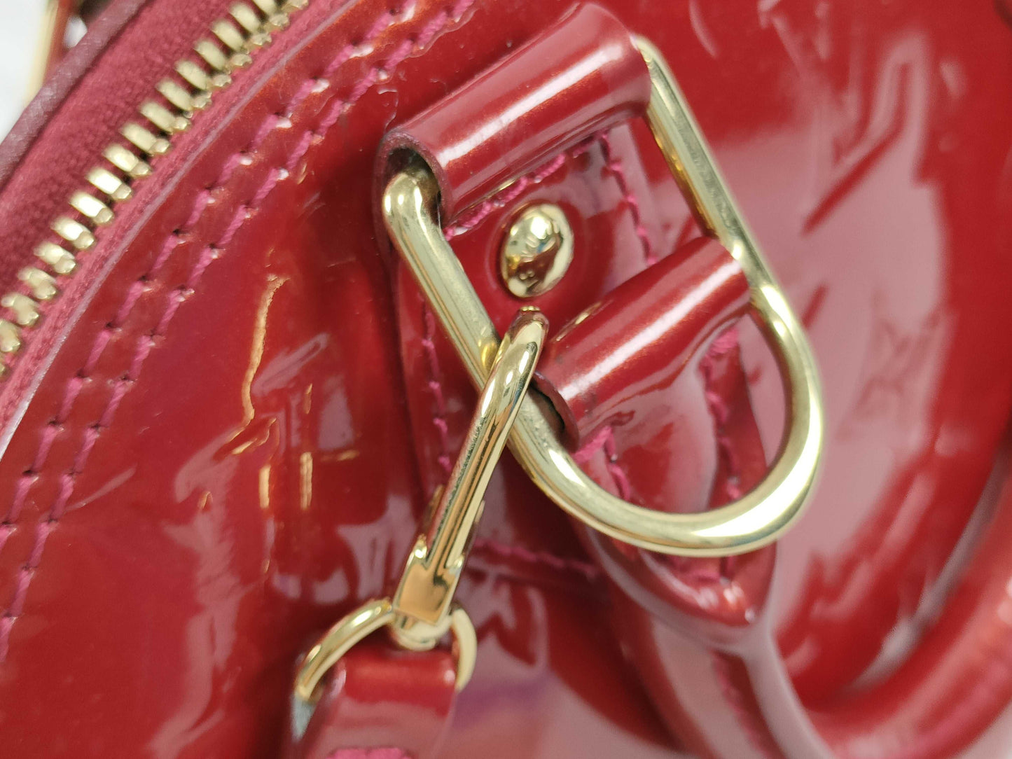 LOUIS VUITTON RFID Verified AA1104 Vernis LOUIS VUITTON Alma BB Handbag