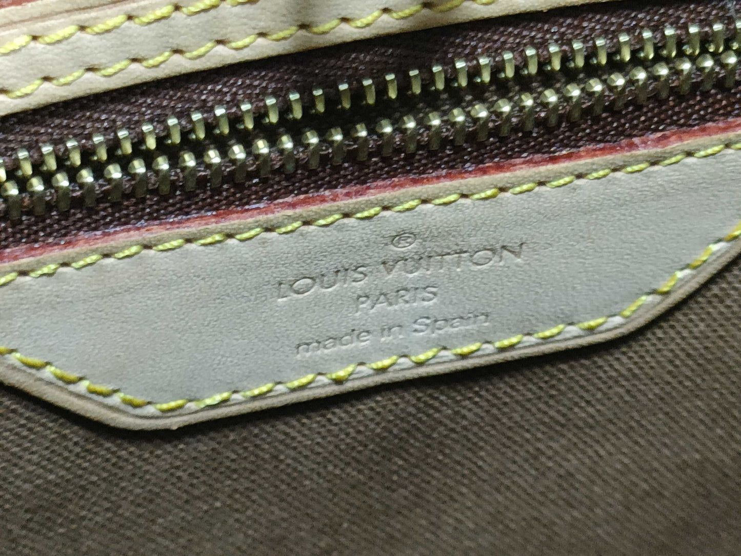 LOUIS VUITTON RFID Unverified CA 0055 Monogram LOUIS VUITTON Batignolles Verte Tote Bag