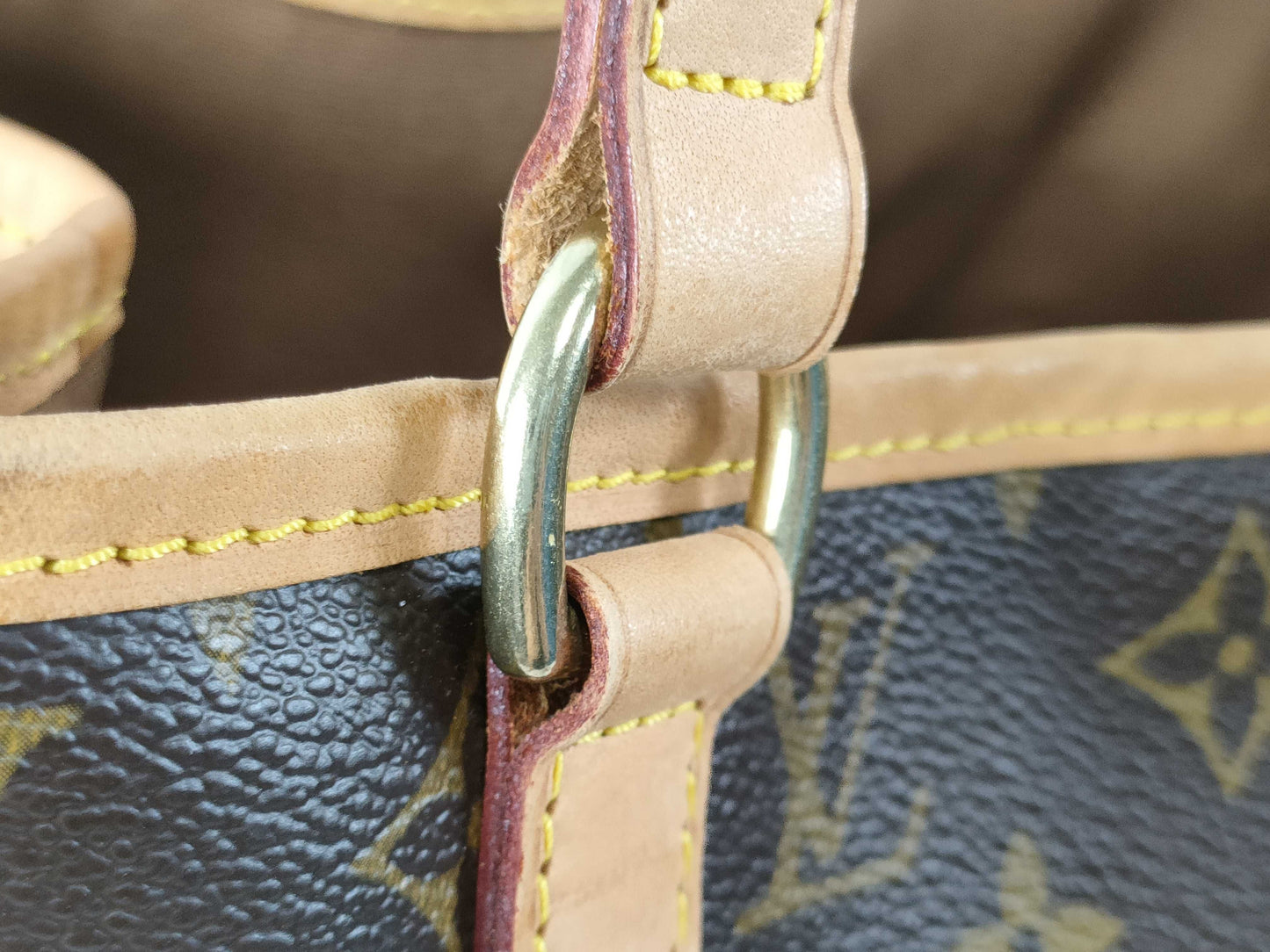 LOUIS VUITTON RFID Unverified CA 0055 Monogram LOUIS VUITTON Batignolles Verte Tote Bag