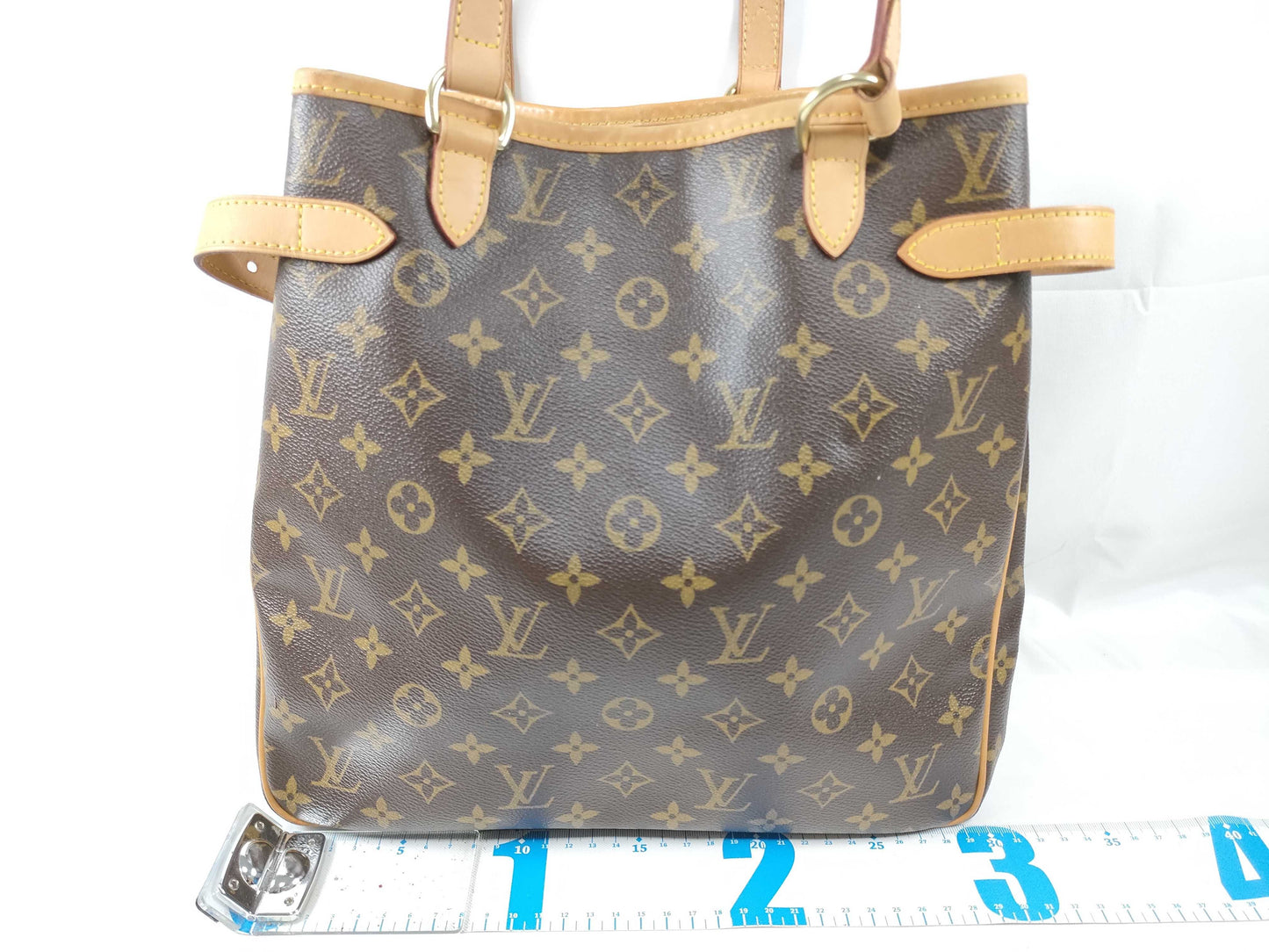 LOUIS VUITTON RFID Unverified CA 0055 Monogram LOUIS VUITTON Batignolles Verte Tote Bag